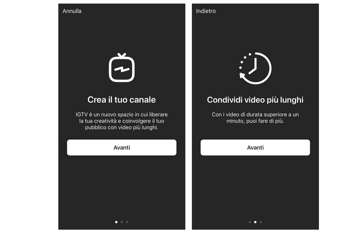 televisione instagram